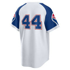 Hank Aaron Atlanta Braves Nike Home Cooperstown Collection Player Jersey - White - Nike Lifestyle
