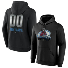 Colorado Avalanche Personalized Midnight Mascot Logo Pullover Hoodie - Black - NHL 4444384