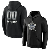 Toronto Maple Leafs Personalized Midnight Mascot Logo Pullover Hoodie - Black - NHL 4444402