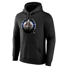Winnipeg Jets Personalized Midnight Mascot Logo Pullover Hoodie - Black - NHL 4444407