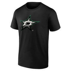 Dallas Stars Personalized Midnight Mascot Logo T-Shirt - Black - NHL 4444415