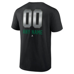 Dallas Stars Personalized Midnight Mascot Logo T-Shirt - Black - NHL 4444415