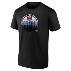 Edmonton Oilers Personalized Midnight Mascot Logo T-Shirt - Black - NHL 4444417