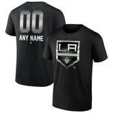 Los Angeles Kings Personalized Midnight Mascot Logo T-Shirt - Black - NHL 4444419