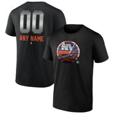 New York Islanders Personalized Midnight Mascot Logo T-Shirt - Black - NHL 4444424