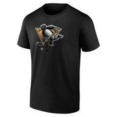 Pittsburgh Penguins Personalized Midnight Mascot Logo T-Shirt - Black - NHL 4444427