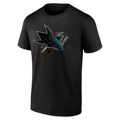 San Jose Sharks Personalized Midnight Mascot Logo T-Shirt - Black - NHL 4444428