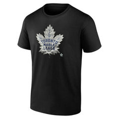 Toronto Maple Leafs Personalized Midnight Mascot Logo T-Shirt - Black - NHL 4444431