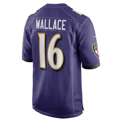 Nike Tylan Wallace Baltimore Ravens Game Jersey Purple