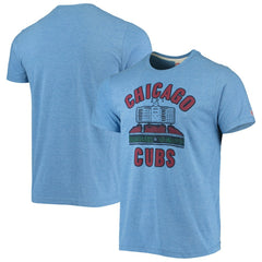 Chicago Cubs Homage Hyper Local Tri-Blend T-Shirt - Heathered Royal - MLB on Sale