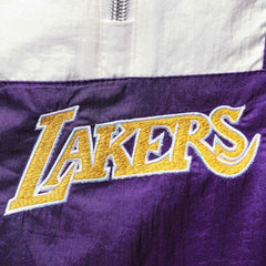 Los Angeles Lakers Women's Half-Zip Windbreaker 2.0 Hoodie Purple | Mitchell & Ness Near Me