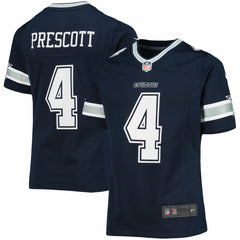 Nike Dak Prescott Dallas Cowboys Girls Youth Team Game Jersey Navy