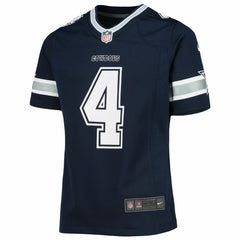 Nike Dak Prescott Dallas Cowboys Girls Youth Team Game Jersey Navy