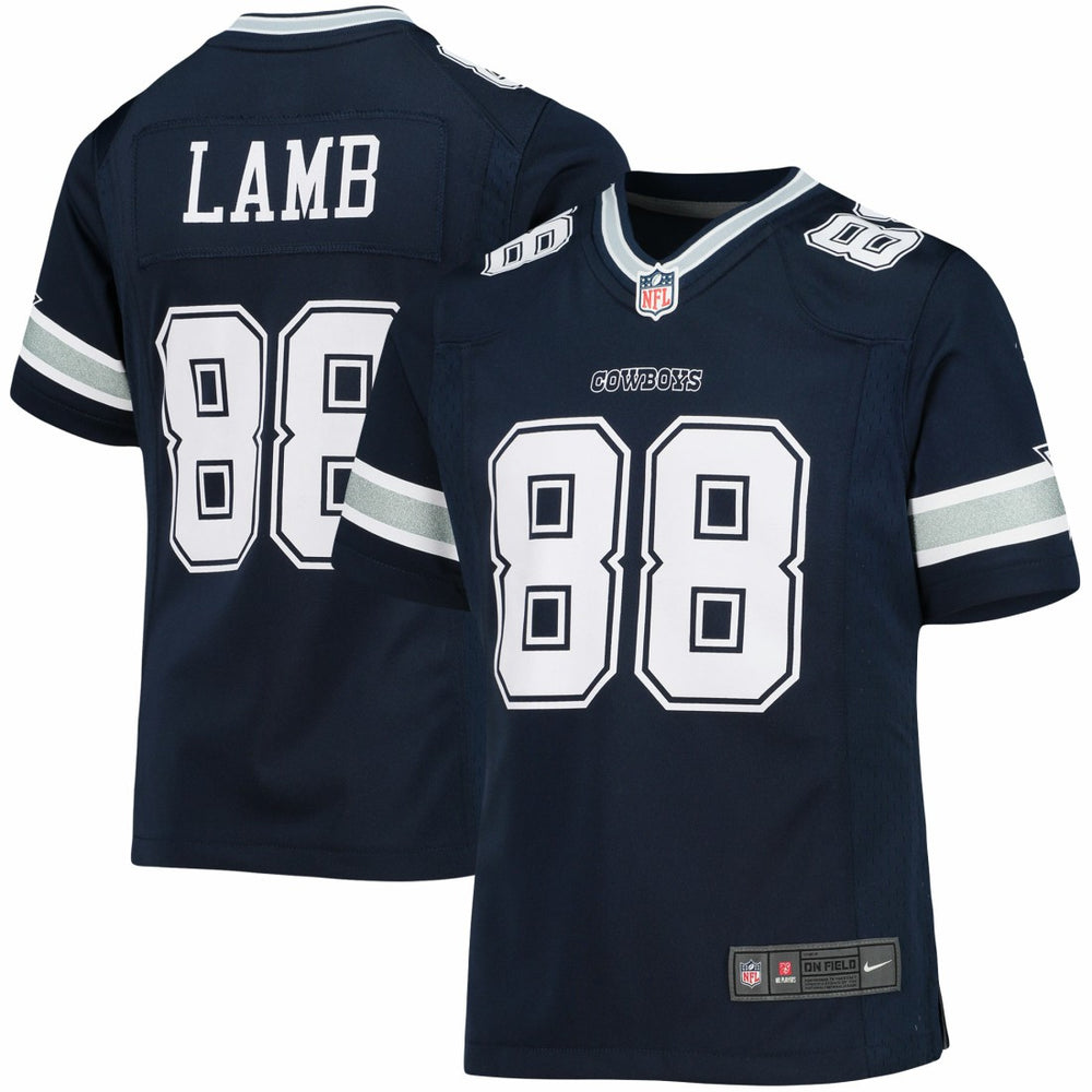 Nike CeeDee Lamb Dallas Cowboys Girls Youth Game Jersey Navy