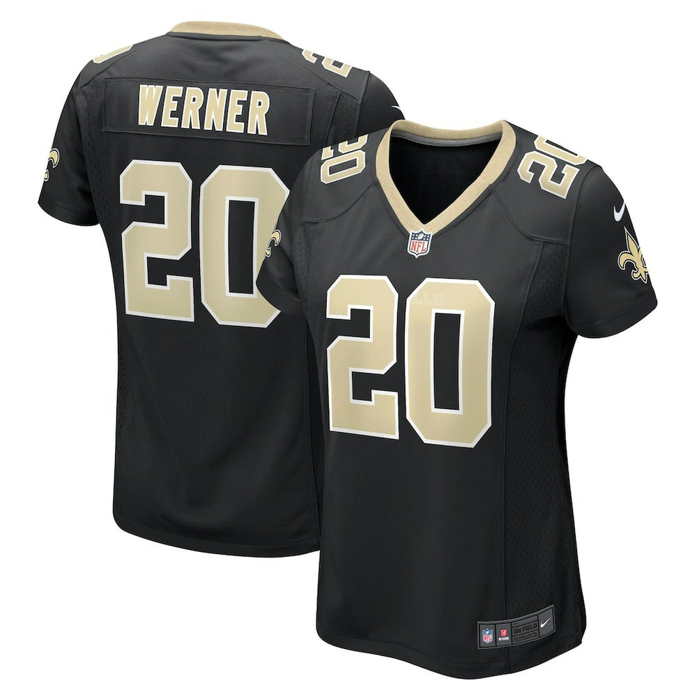 Nike Pete Werner New Orleans Saints Women's Game Jersey Black