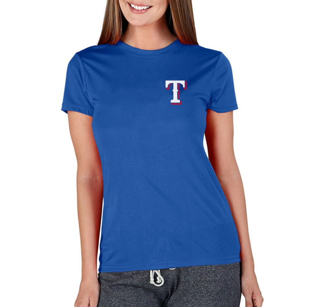 Texas Rangers Concepts Sport Women's Marathon Knit Top - Royal - MLB Lifestyle