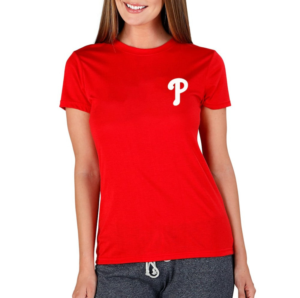 Philadelphia Phillies Concepts Sport Women's Marathon Knit Top - Red - MLB Discount