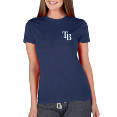 Tampa Bay Rays Concepts Sport Women's Marathon Knit Top - Navy - MLB Discount