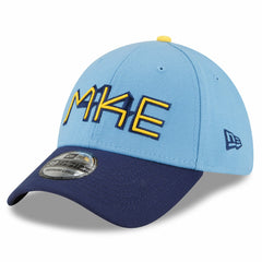 Milwaukee Brewers New Era 2022 City Connect 39THIRTY Flex Hat - Powder Blue - New Era Lifestyle