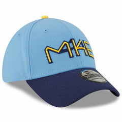 Milwaukee Brewers New Era 2022 City Connect 39THIRTY Flex Hat - Powder Blue - New Era Lifestyle