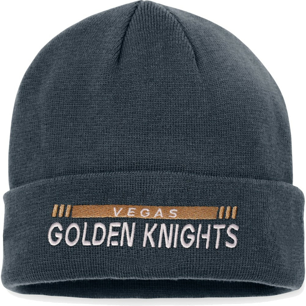 Vegas Golden Knights Fanatics Authentic Pro Rink Cuffed Knit Hat - Black - NHL 4464849