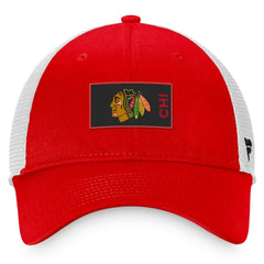 Chicago Blackhawks Fanatics Authentic Pro Rink Trucker Snapback Hat - Red - NHL 4464924