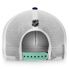 Seattle Kraken Fanatics Authentic Pro Rink Trucker Snapback Hat - Deep Sea Blue/White - NHL 4464950