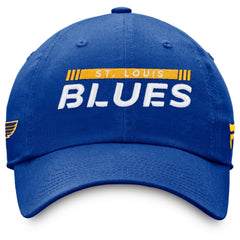 St. Louis Blues Fanatics Authentic Pro Rink Adjustable Hat - Blue - NHL 4464967