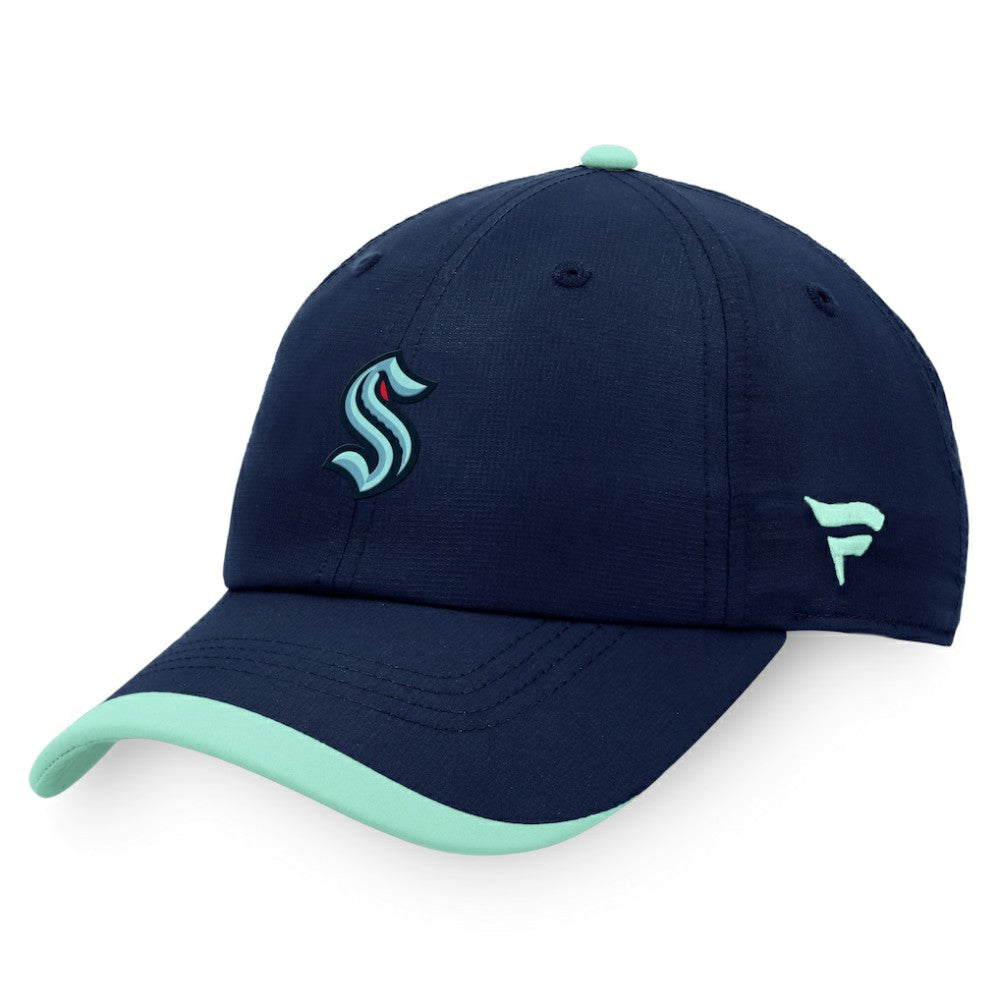 Seattle Kraken Fanatics Authentic Pro Rink Pinnacle Adjustable Hat - Deep Sea Blue - NHL 4465047