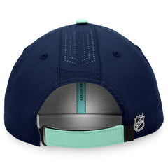 Seattle Kraken Fanatics Authentic Pro Rink Pinnacle Adjustable Hat - Deep Sea Blue - NHL 4465047