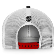 Chicago Blackhawks Fanatics Authentic Pro Rink Trucker Snapback Hat - Black/White - NHL 4465051