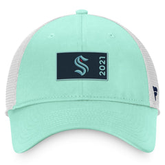 Seattle Kraken Fanatics Authentic Pro Rink Trucker Snapback Hat - Light Blue/White - NHL 4465080