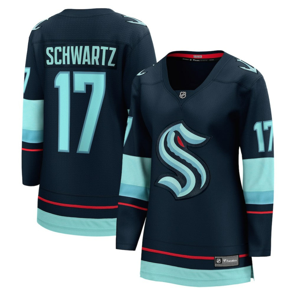 Jaden Schwartz Seattle Kraken Fanatics Women's Home Breakaway Player Jersey - Navy - NHL 4466258