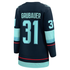 Philipp Grubauer Seattle Kraken Fanatics Women's Home Breakaway Player Jersey - Navy - NHL 4466260