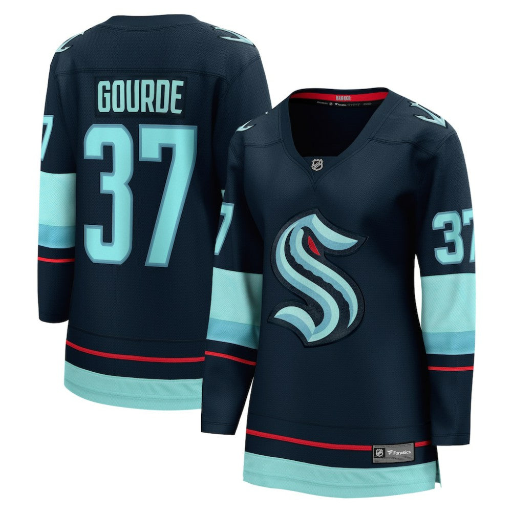 Yanni Gourde Seattle Kraken Fanatics Women's Home Breakaway Player Jersey - Navy - NHL 4466261