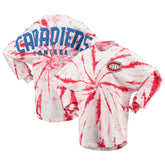 Montreal Canadiens Women's Spiral Tie-Dye Long Sleeve T-Shirt - Red - NHL 4472551