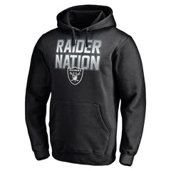 Fanatics Las Vegas Raiders Hometown Collection Raider Nation Fitted Pullover Hoodie Black