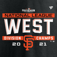San Francisco Giants Fanatics 2021 NL West Division Champions Locker Room T-Shirt - Black - Fanatics Sale