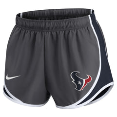 Nike Houston Texans Women's Team Logo Performance Tempo Shorts Charcoal