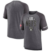 Brooklyn Nets 2022 Noches Ene-Be-A Core Shooting Raglan T-Shirt Heathered Gray | Fanatics US