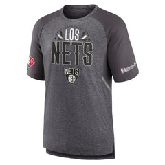 Brooklyn Nets 2022 Noches Ene-Be-A Core Shooting Raglan T-Shirt Heathered Gray | Fanatics US