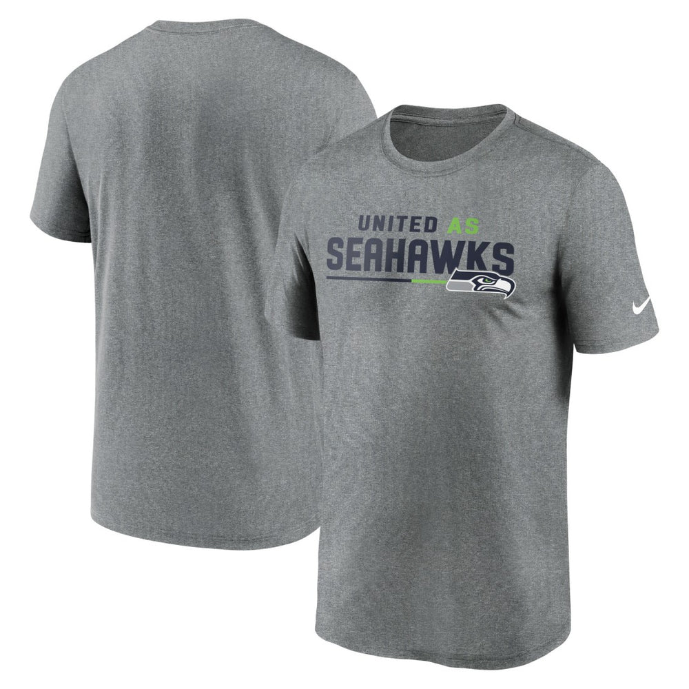 Nike Seattle Seahawks Legend Team Shoutout Performance T-Shirt Heather Gray