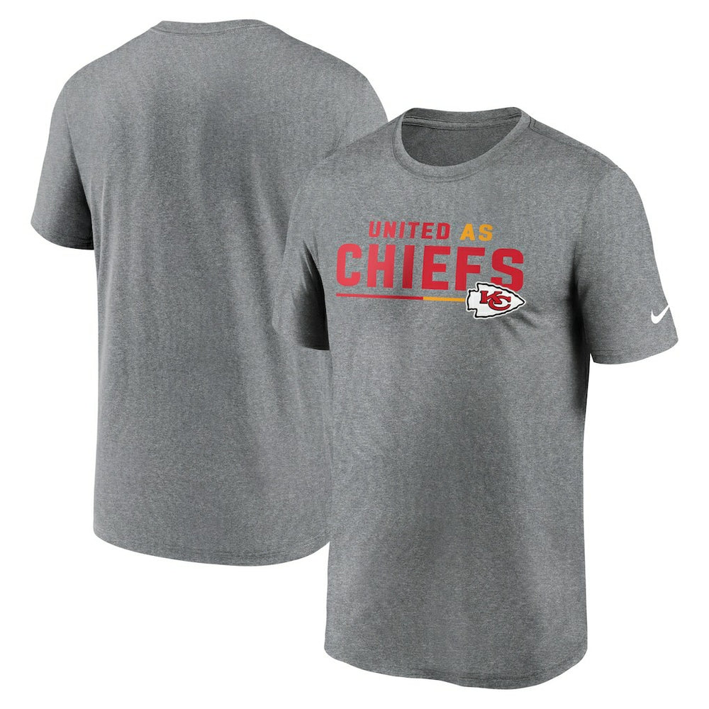 Nike Kansas City Chiefs Legend Team Shoutout Performance T-Shirt Heather Gray