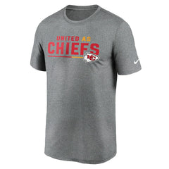 Nike Kansas City Chiefs Legend Team Shoutout Performance T-Shirt Heather Gray
