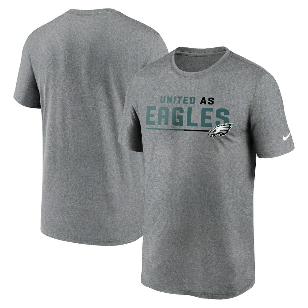 Nike Philadelphia Eagles Legend Team Shoutout Performance T-Shirt Heather Gray