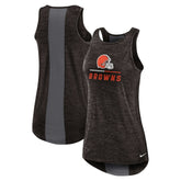 Nike Cleveland Browns Women's High Neck Performance Tank Top Brown
