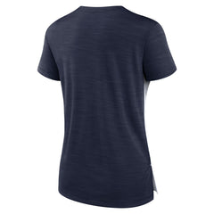 Nike Tennessee Titans Women's Impact Exceed Performance Notch Neck T-Shirt White/Navy