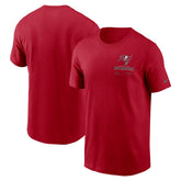 Nike Tampa Bay Buccaneers Sideline Infograph Lockup Performance T-Shirt Red