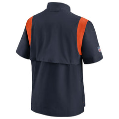 Nike Chicago Bears Sideline Coaches Chevron Lockup Pullover Top Navy