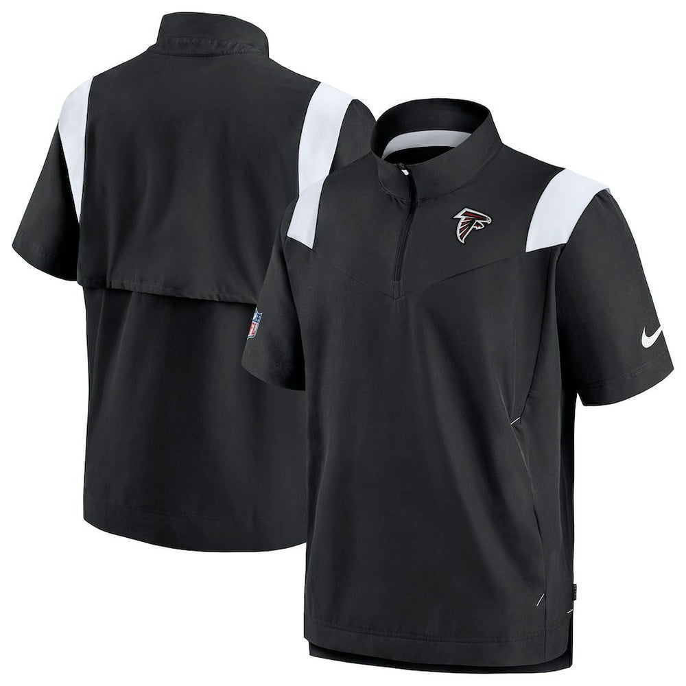 Nike Atlanta Falcons Sideline Coaches Chevron Lockup Pullover Top Black